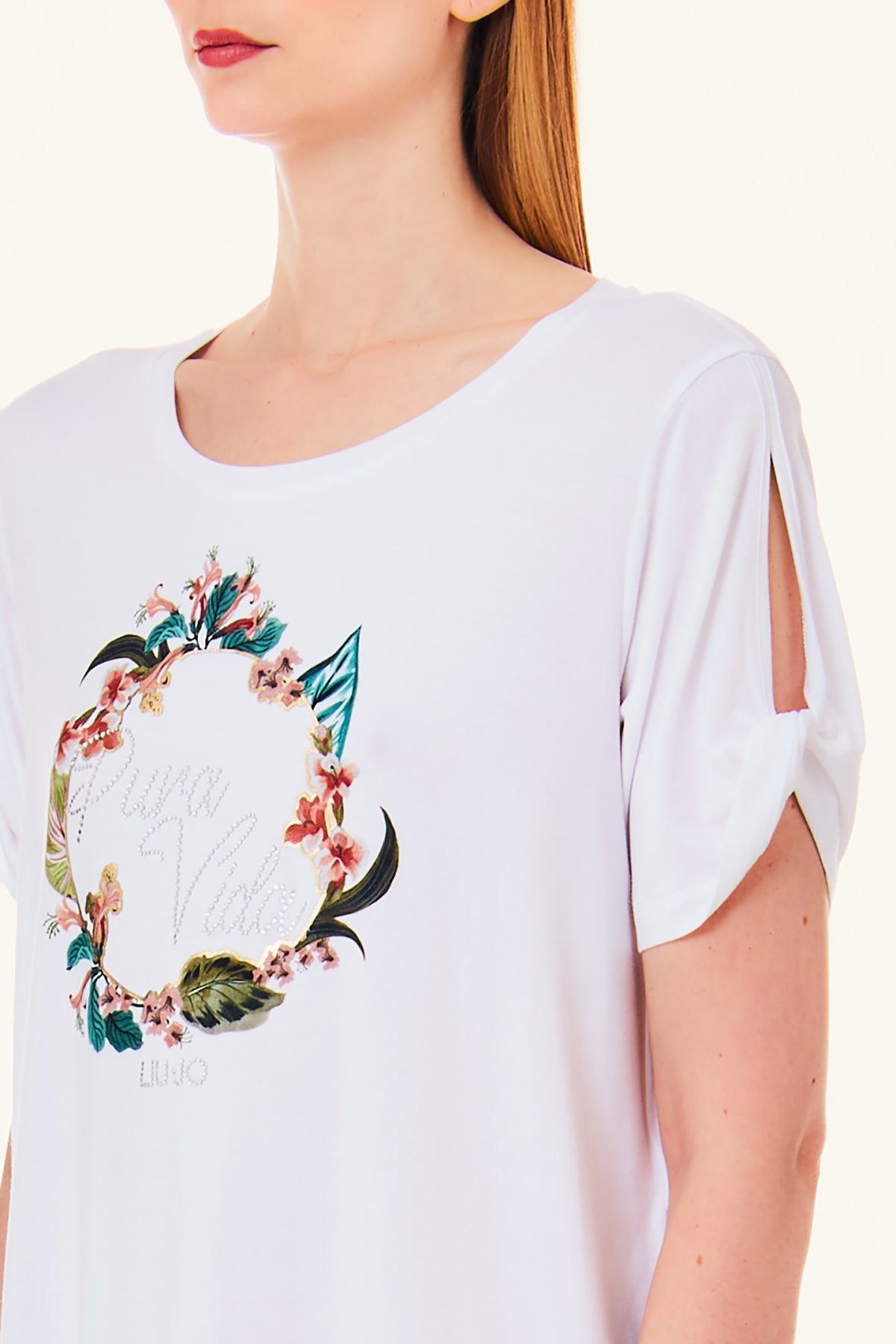 T-shirt Liu Jo fantasia jungle laterale