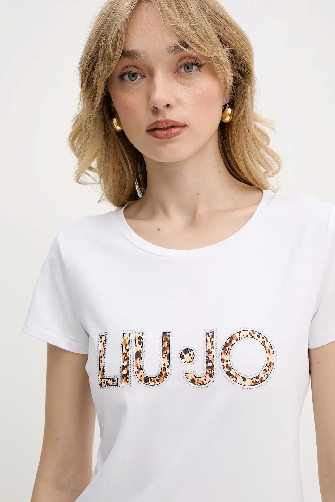 T-shirt Liu Jo logo animalier