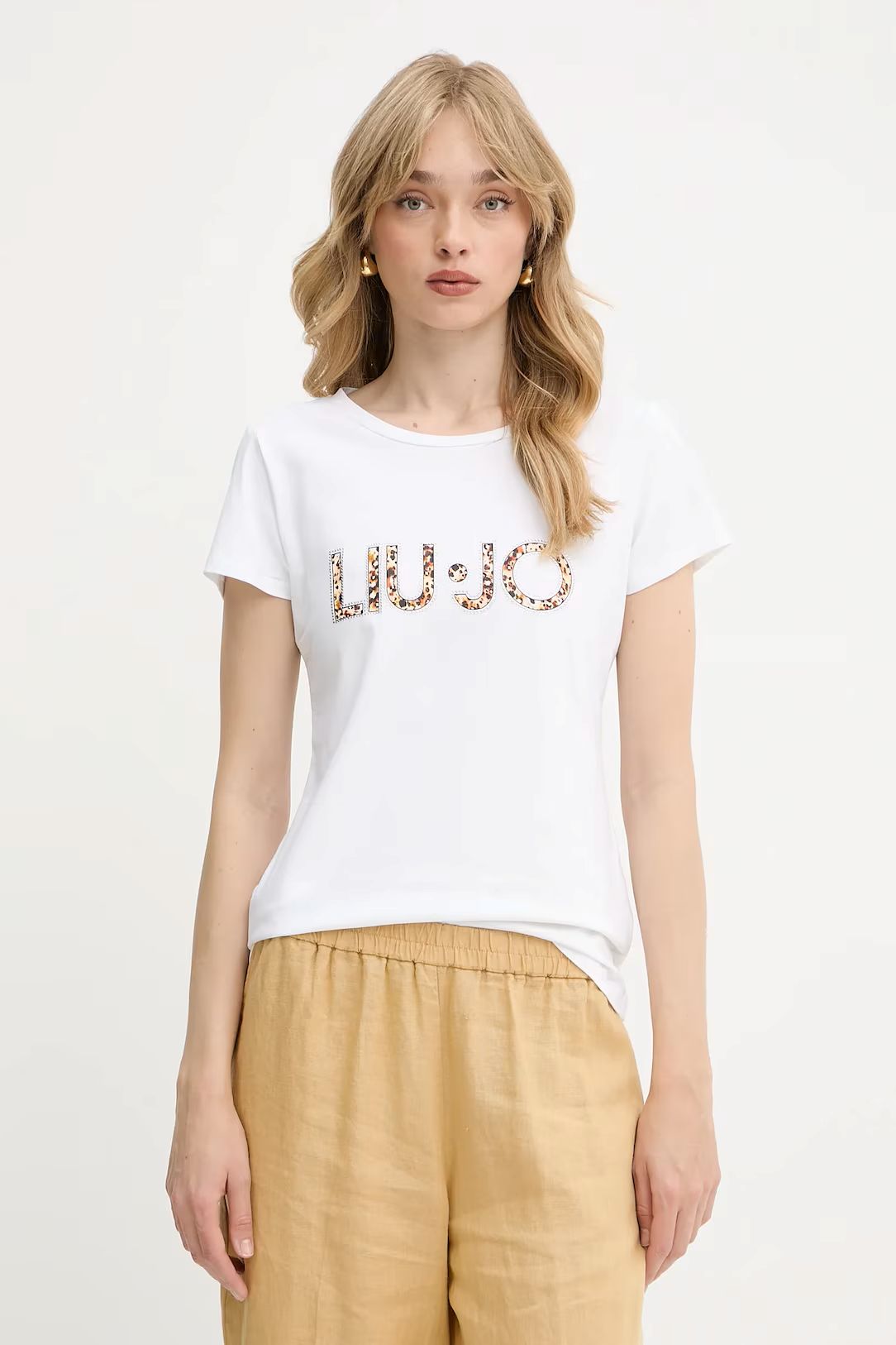 T-shirt Liu Jo logo animalier