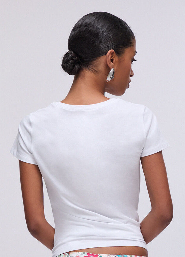 T-shirt_Liu_Jo_logo_strass_bianca_retro