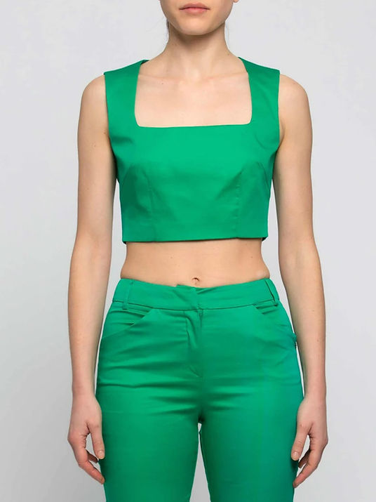 Kocca top cropped verde - Premium TOP from KOCCA - Just €32.50! Shop now at Amaltea