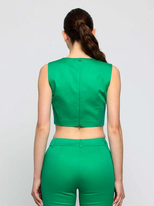 Kocca top cropped verde - Premium TOP from KOCCA - Just €32.50! Shop now at Amaltea