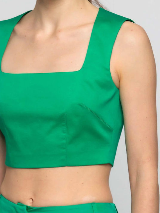 Kocca top cropped verde - Premium TOP from KOCCA - Just €32.50! Shop now at Amaltea