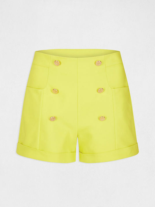 Morgan de toi short verde acido - Premium SHORT from MORGAN DE TOI - Just €29.50! Shop now at Amaltea