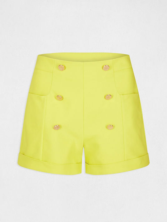 Morgan de toi short verde acido - Premium SHORT from MORGAN DE TOI - Just €29.50! Shop now at Amaltea