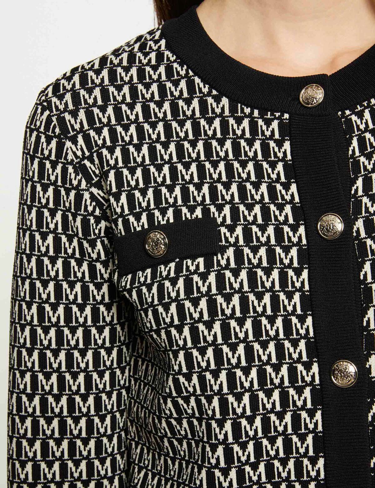 Morgan de toi cardigan logo laterale