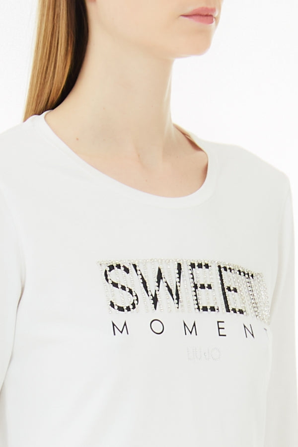 Liu Jo t-shirt bianca DETTAGLIO