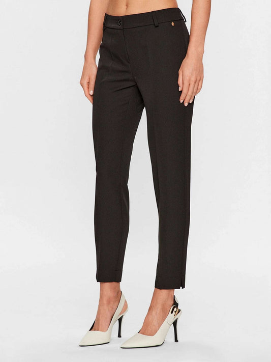 Maryley pantalone a sigaretta nero - Premium PANTALONE DRITTO from MARYLEY - Just €54.50! Shop now at Amaltea