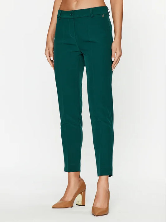 Maryley pantalone  a sigaretta verde - Premium PANTALONE STRETTO from MARYLEY - Just €54.50! Shop now at Amaltea