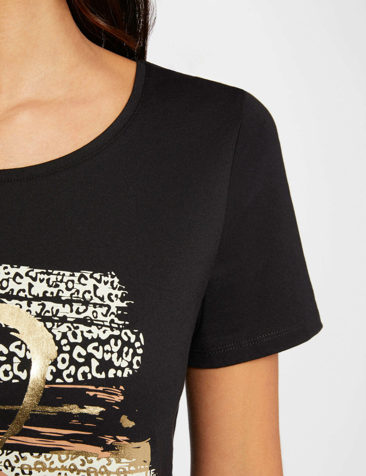 Morgan t-shirt cuore oro laterale