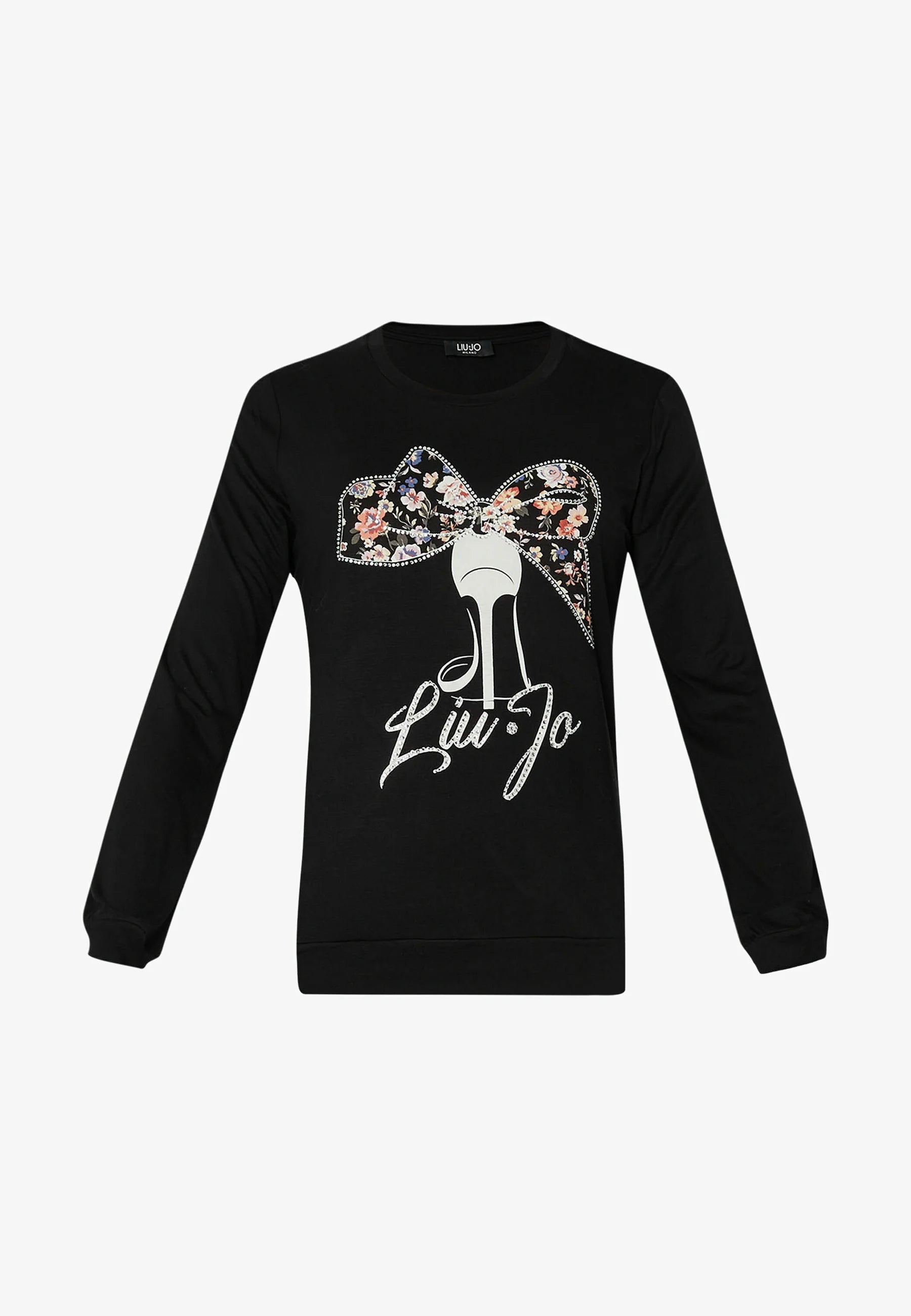 T-shirt fiocco liu jo nero - Premium MAGLIE from LIU JO - Just €69! Shop now at Amaltea