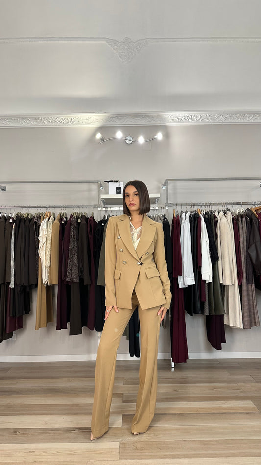 Maryley pantalone palazzo cammello