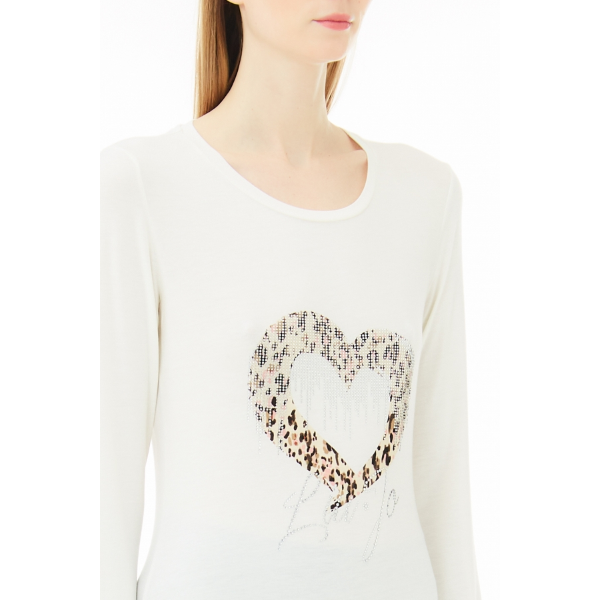 T-shirt cuore liu jo strass - Premium MAGLIE from LIU JO - Just €65! Shop now at Amaltea