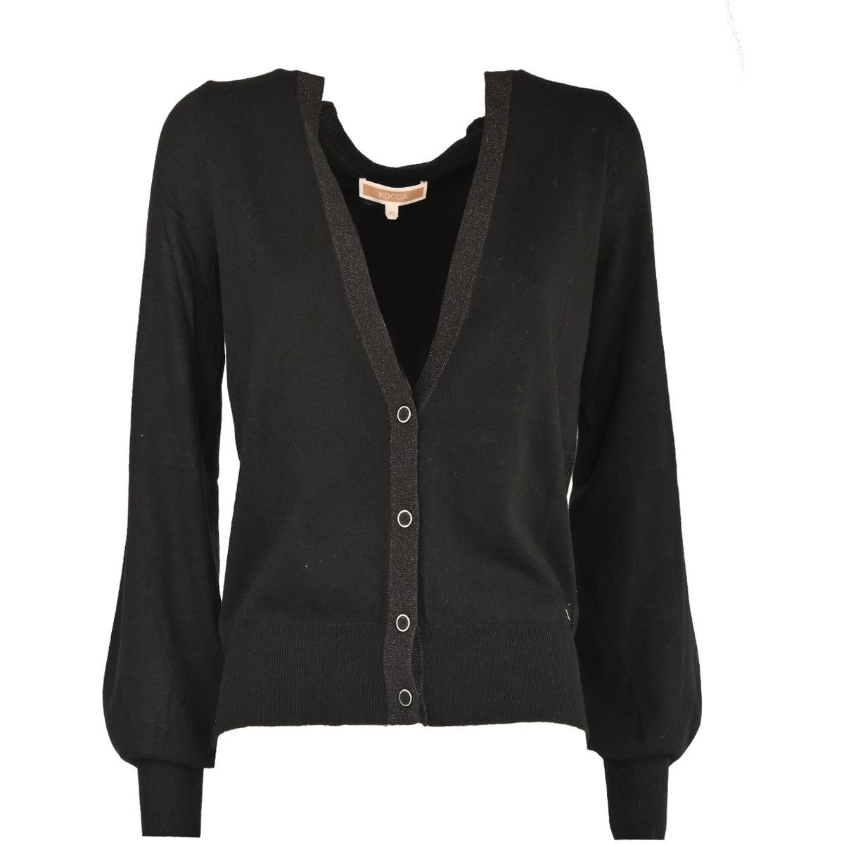 Kocca cardigan nero - Premium MAGLIE from KOCCA - Just €70! Shop now at Amaltea