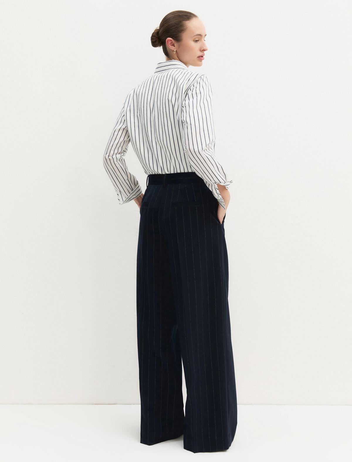 Pantaloni Emme gessati - EMMBAFFO2