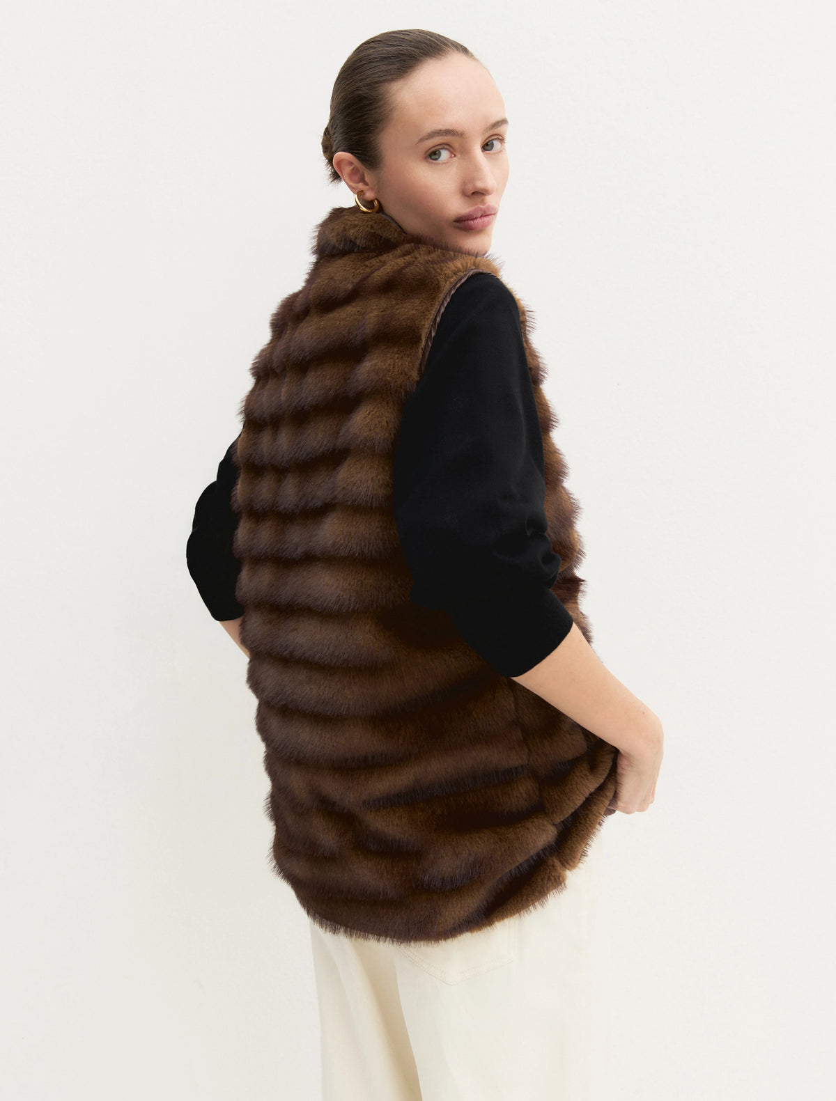 Emme Marella gilet pelliccia - EMMBACCANO