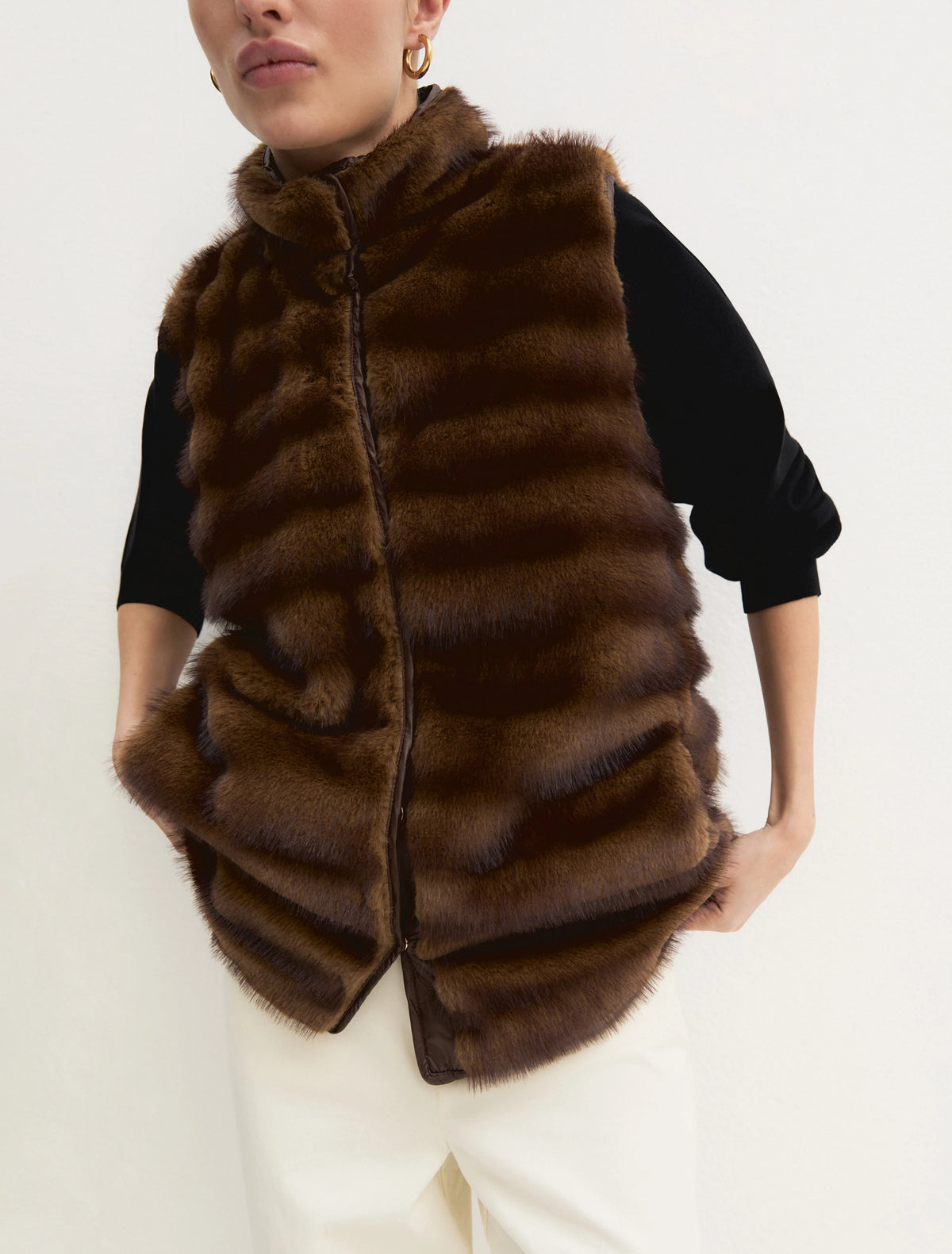 Emme Marella gilet pelliccia - EMMBACCANO
