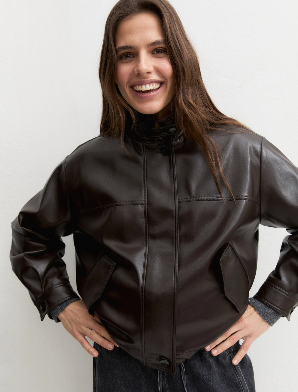 Emme Marella giubbino ecopelle - EMMPENSILE