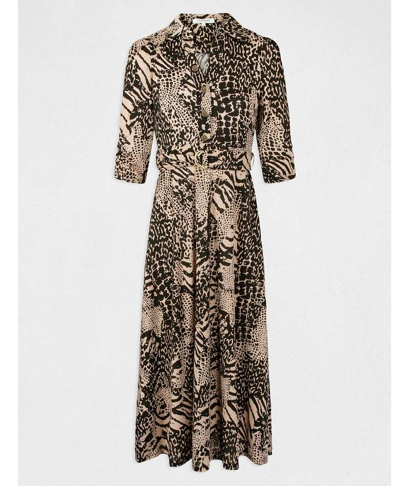 Morgan de toi abito midi animalier - Premium ABITO MIDI from MORGAN DE TOI - Just €75! Shop now at Amaltea