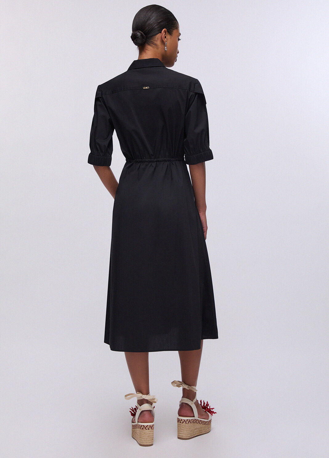 Abito_chemisier_Liu_Jo_nero_retro