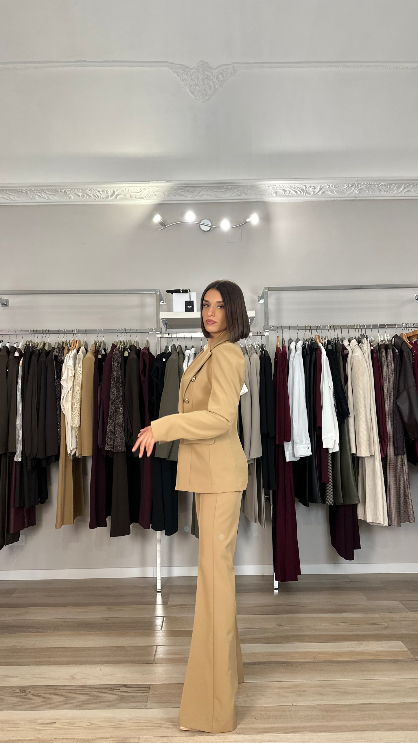 Maryley pantalone palazzo cammello