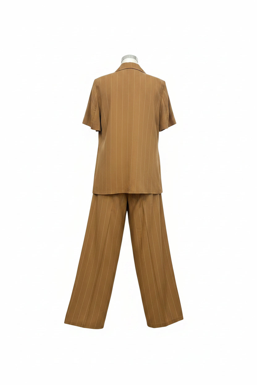 Blazer gessato Haveone- tailleur-dietro