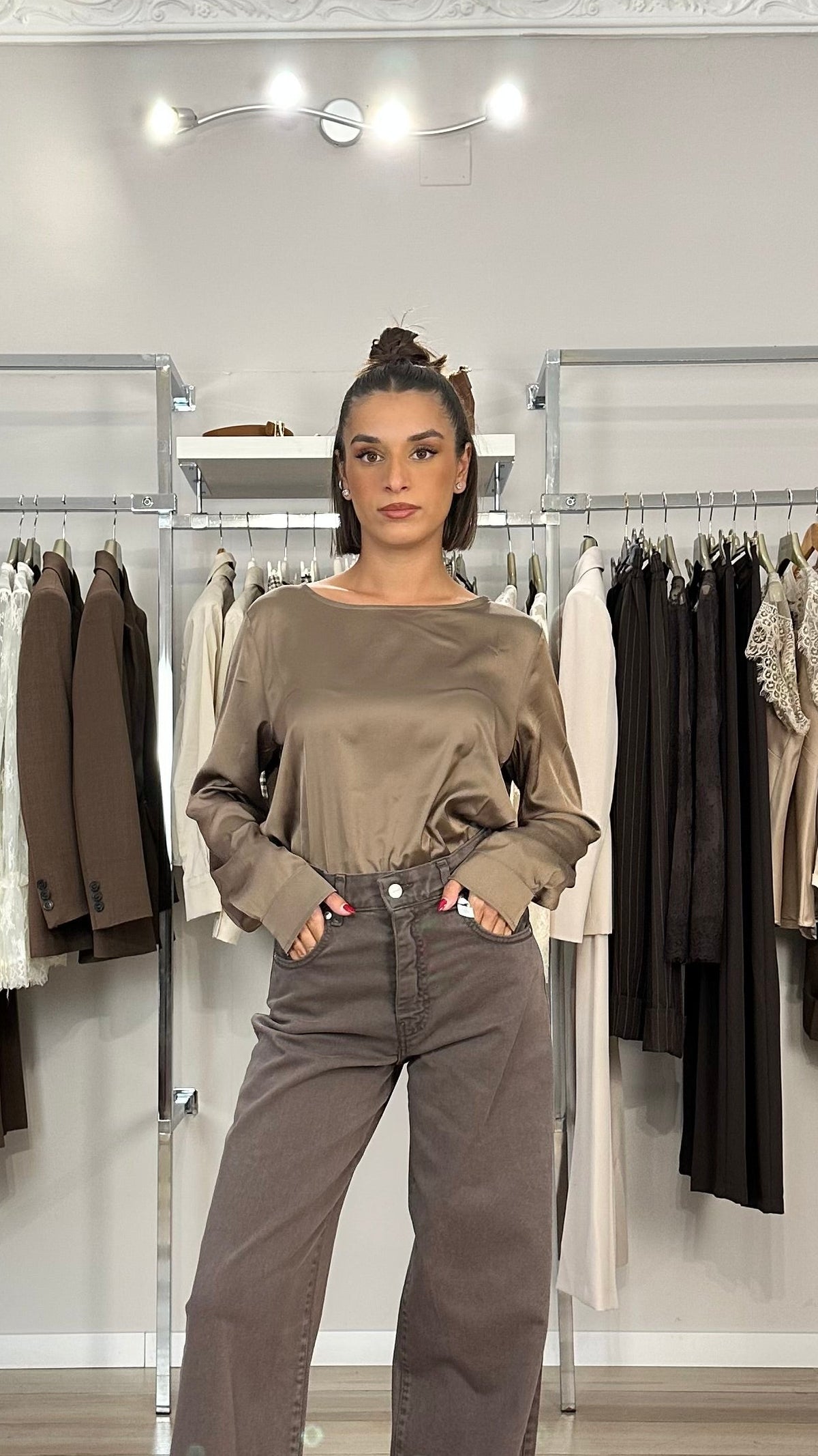 Blusa Emme Marella - emmcursore - sabbia