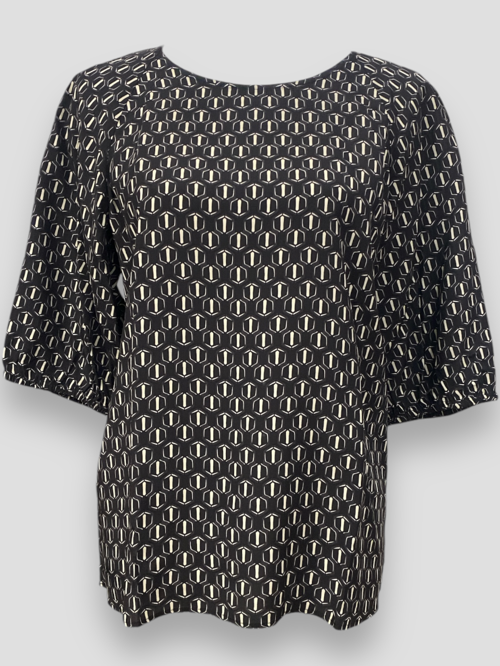 Blusa Emme Marella fantasia geometrica