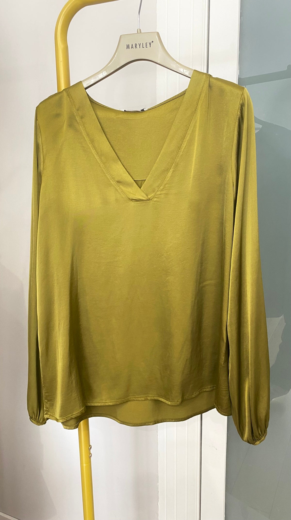 Blusa in viscosa Maryley verde