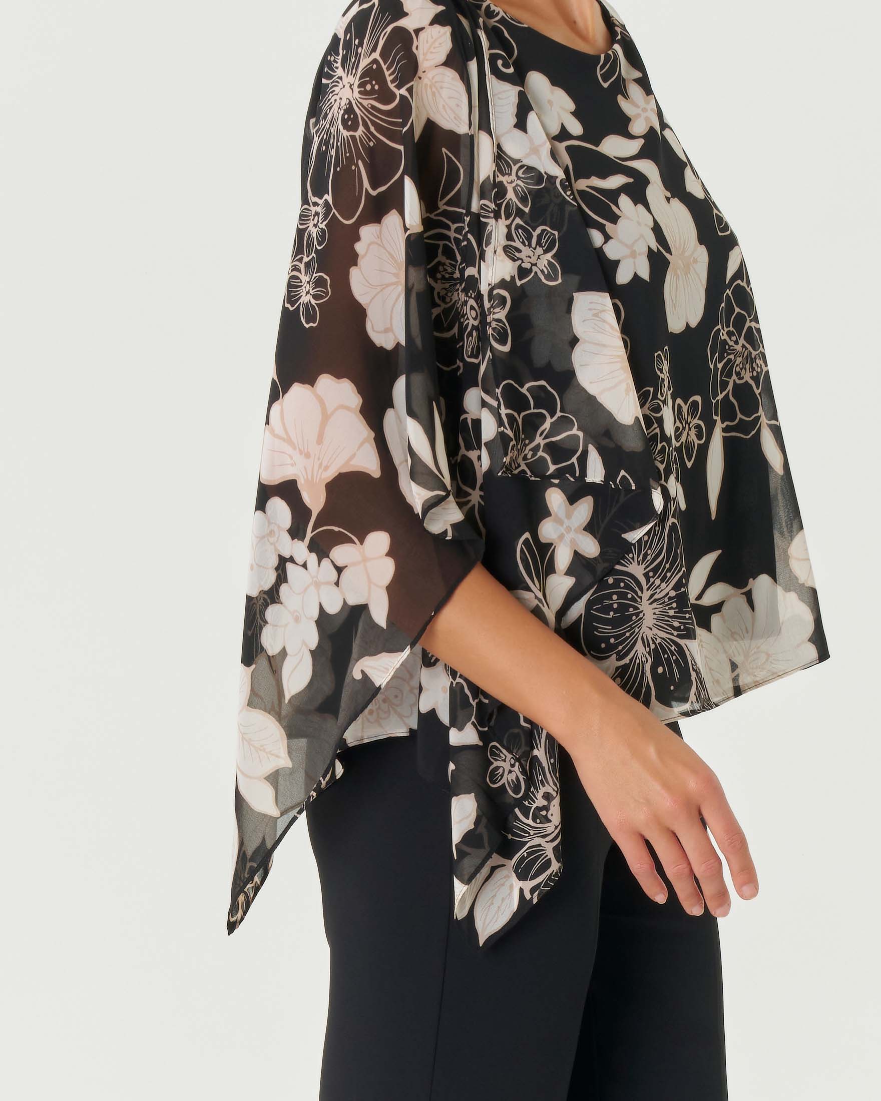 Blusa floreale Emme Marella laterale