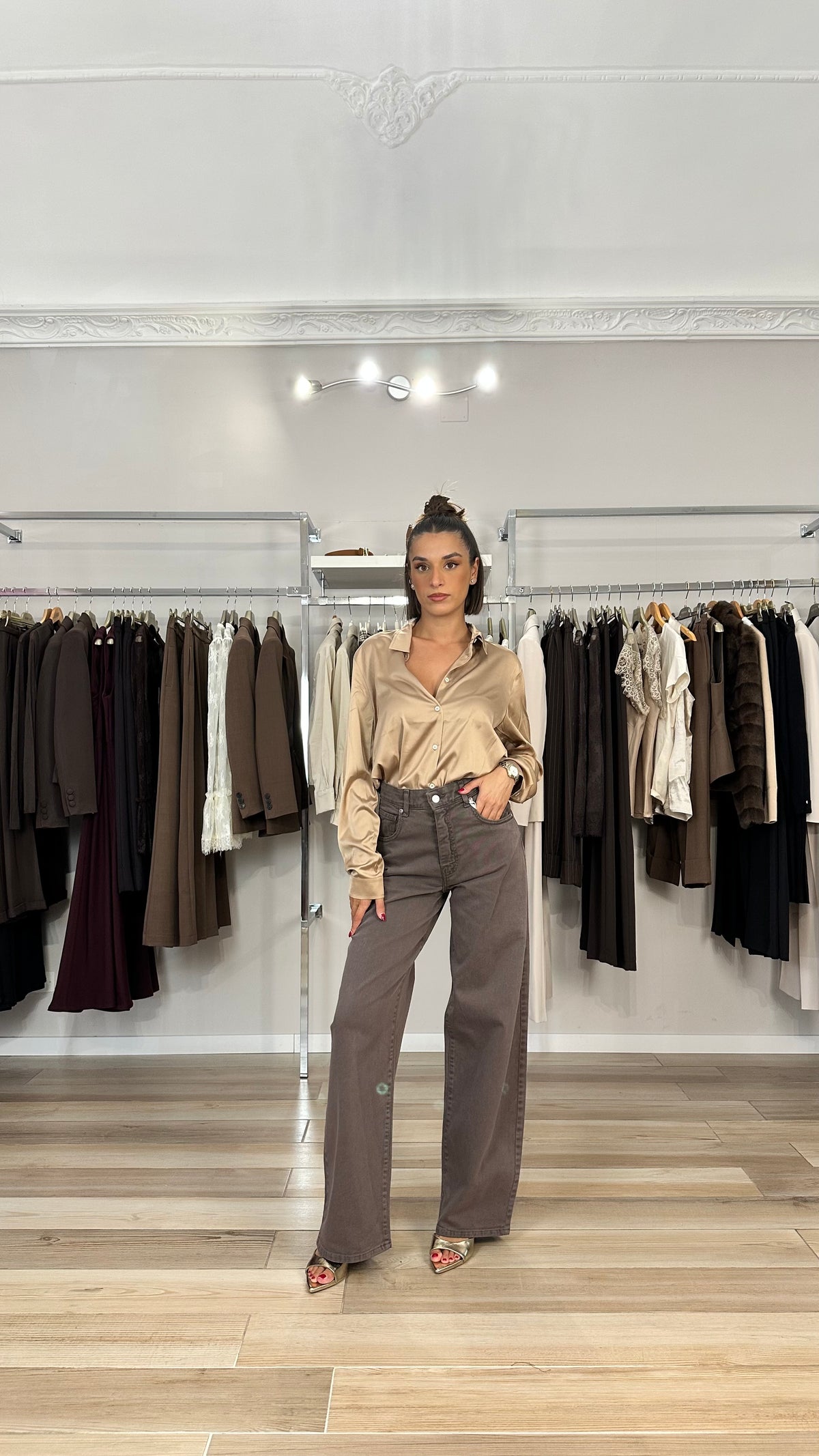 Emme Marella camicia in satin - EMMEDRO