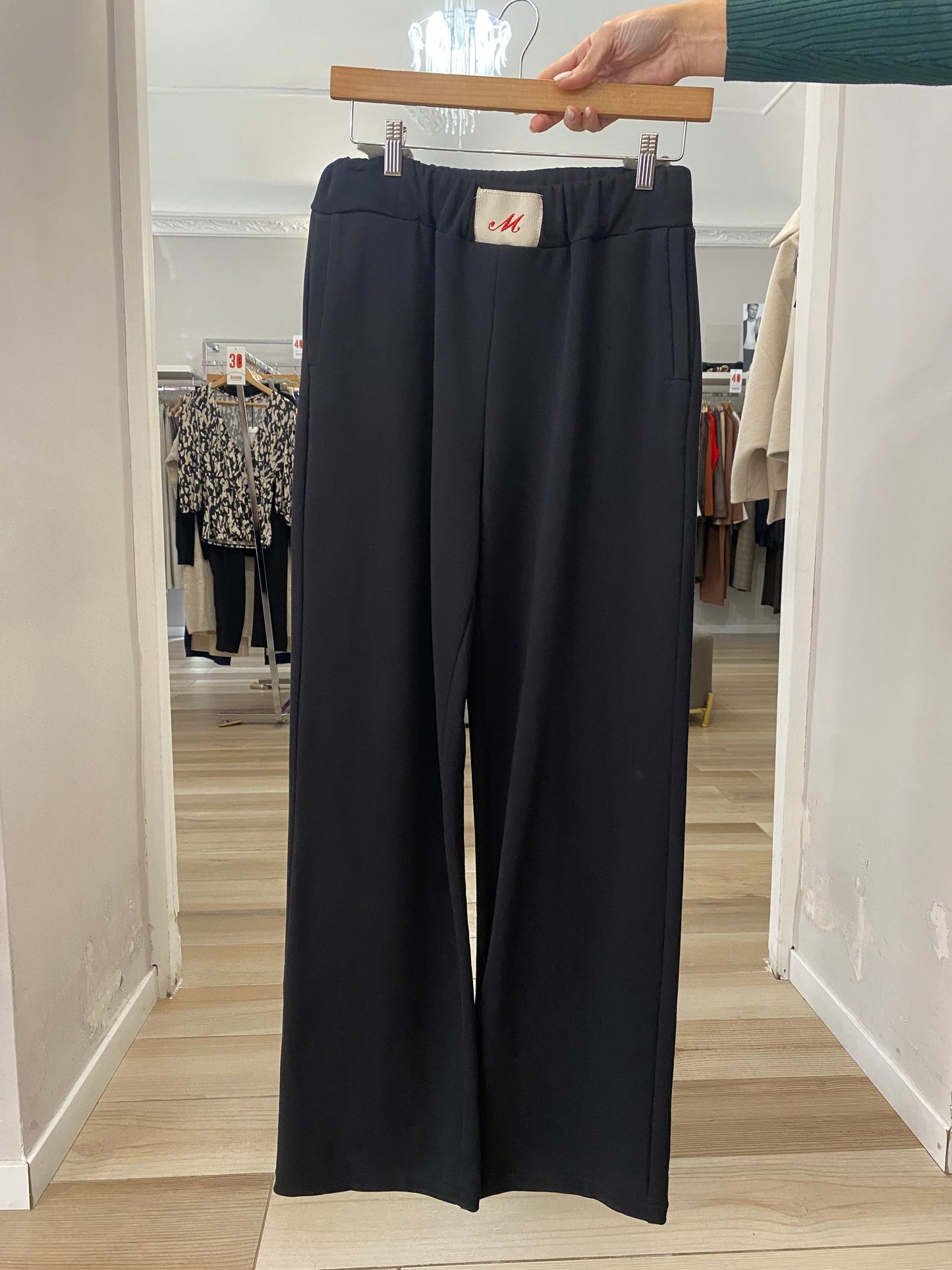 Maryley pantalone felpa nero