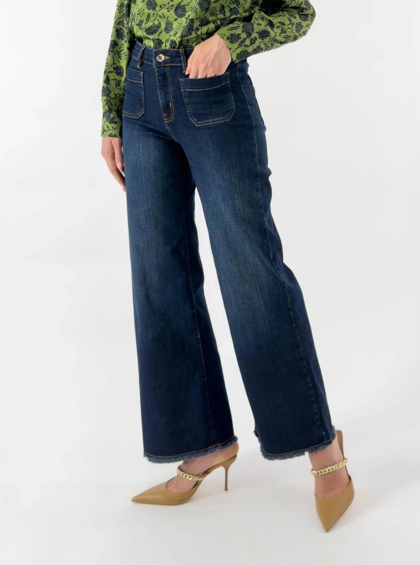 Emme Marella jeans palazzo laterale