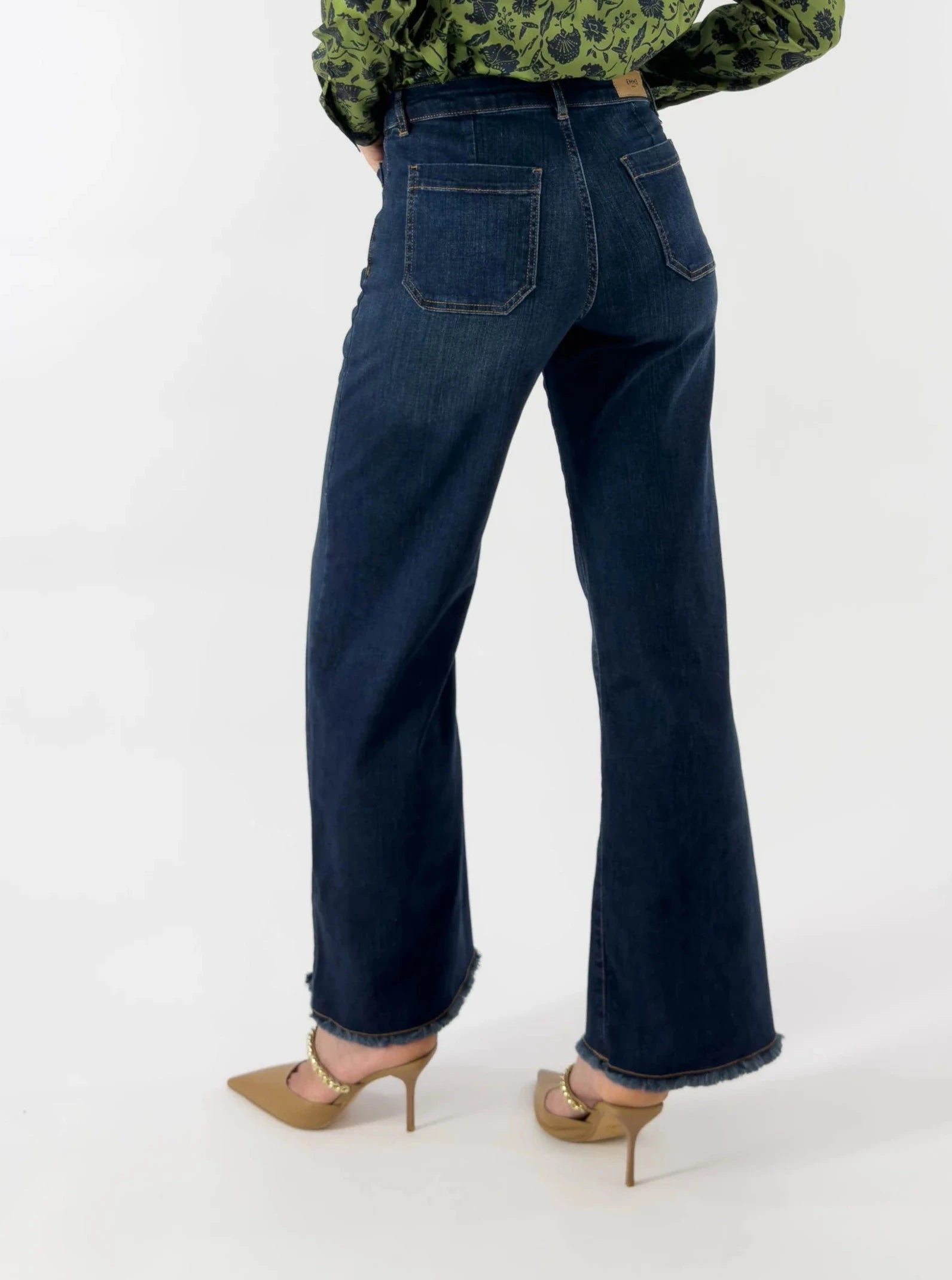 Emme Marella jeans palazzo retro