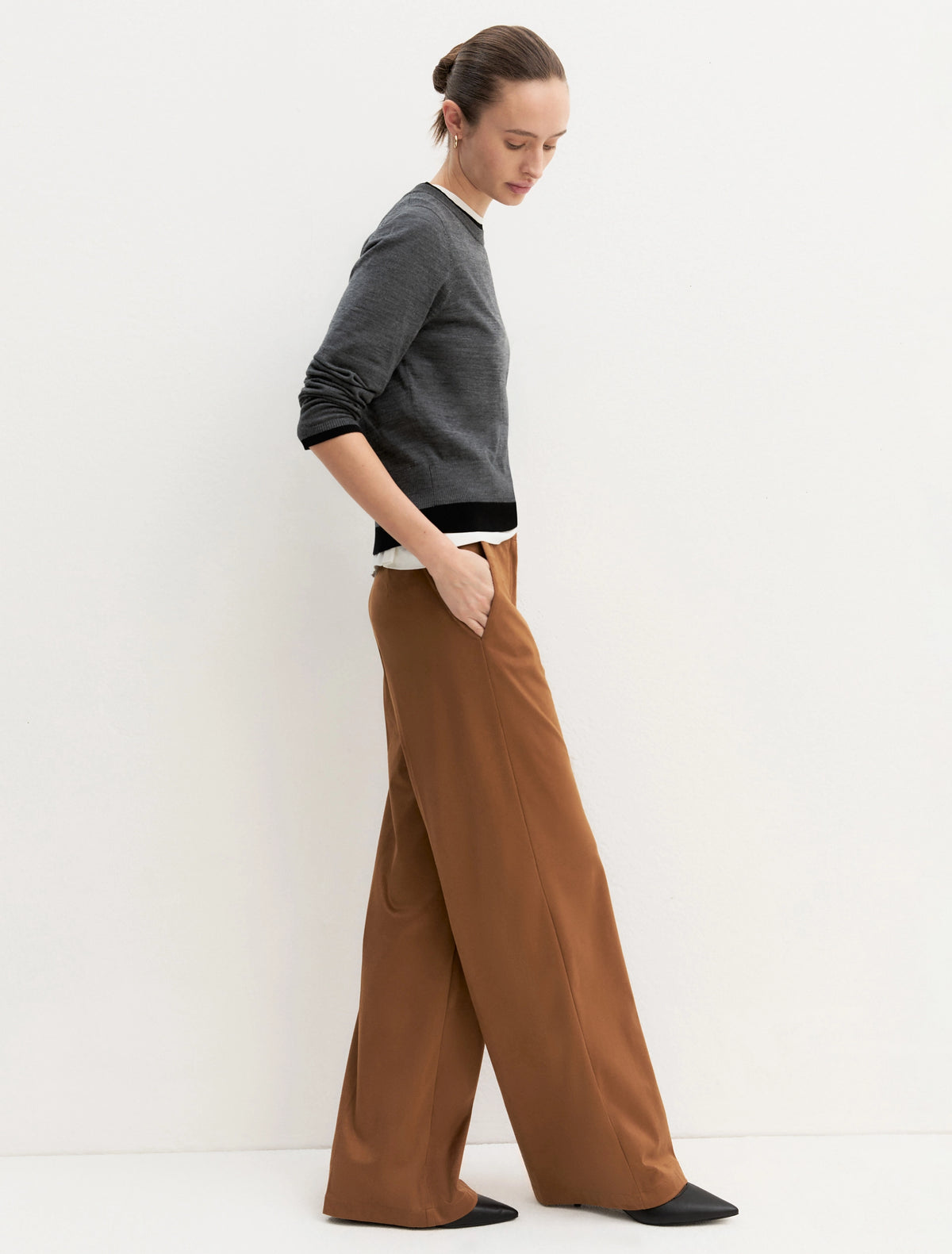 Emme Marella pantaloni suede - EMMPALATO