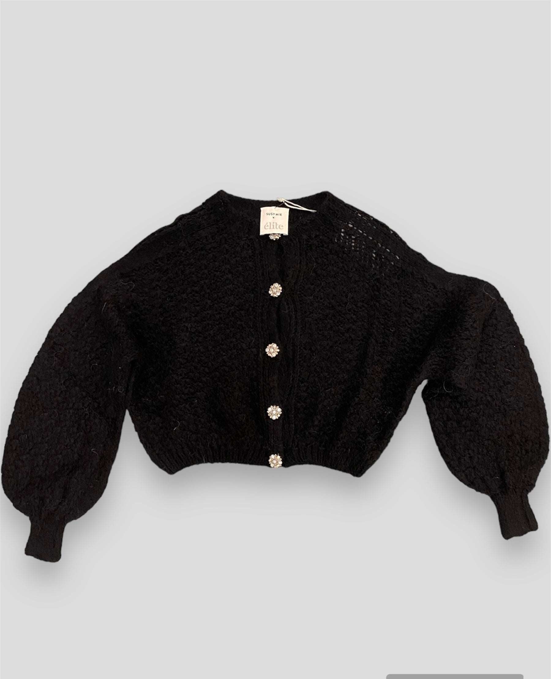 Susy mix cardigan nero - Premium GIACCHE from SUSY MIX ELITE - Just €90! Shop now at Amaltea