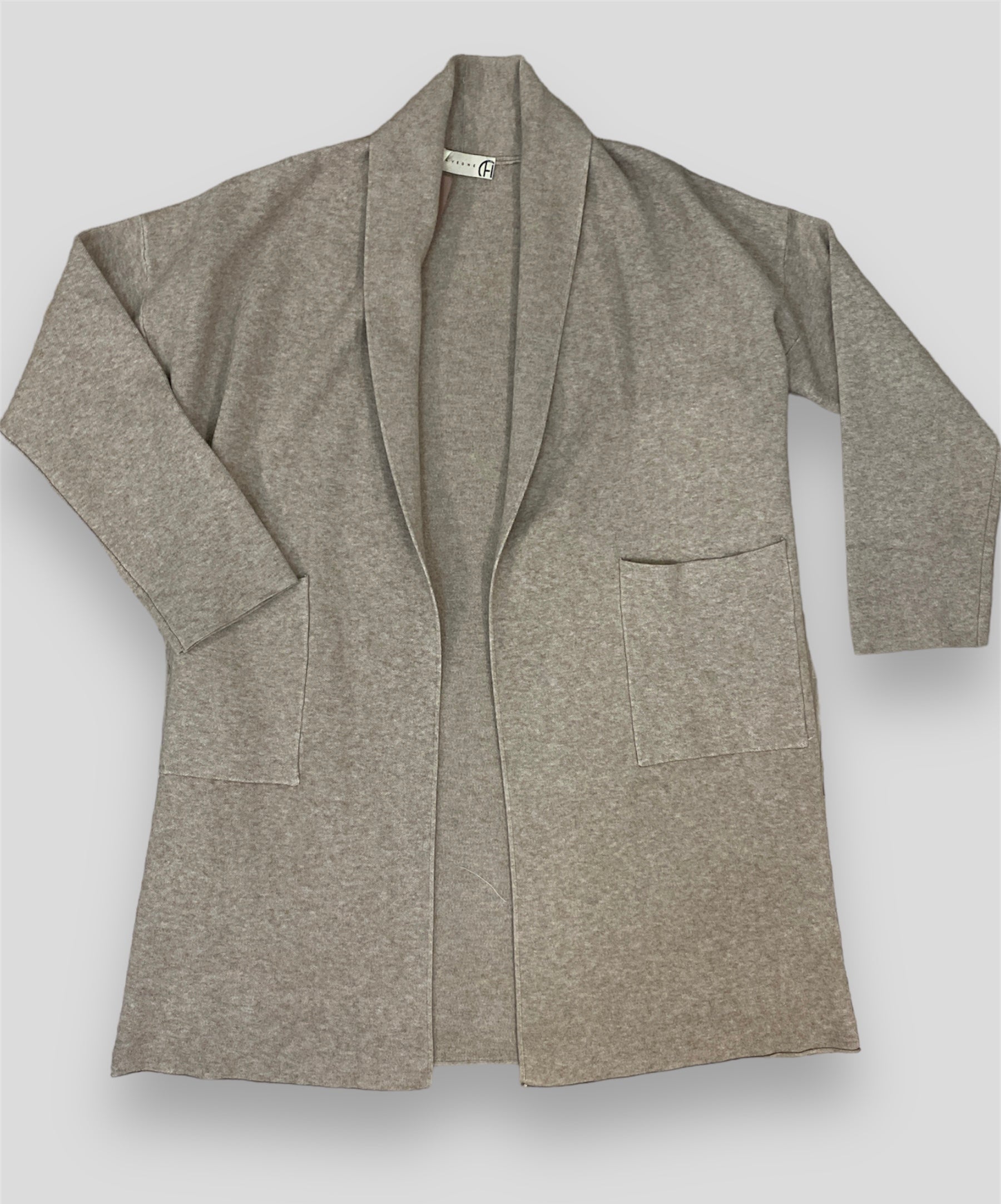 Haveone cardigan lungo tortora