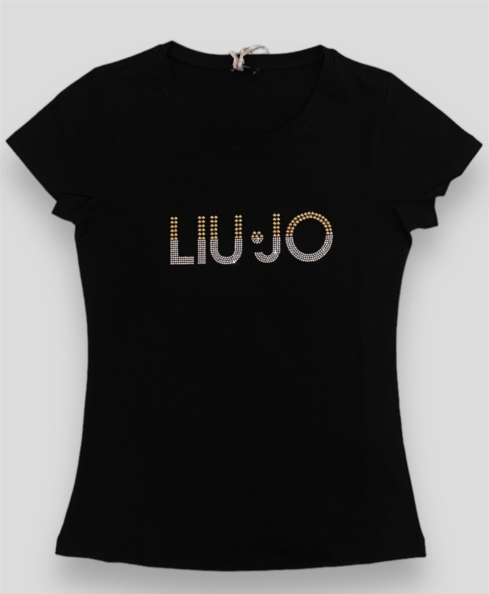 T-shirt Liu Jo logo nera