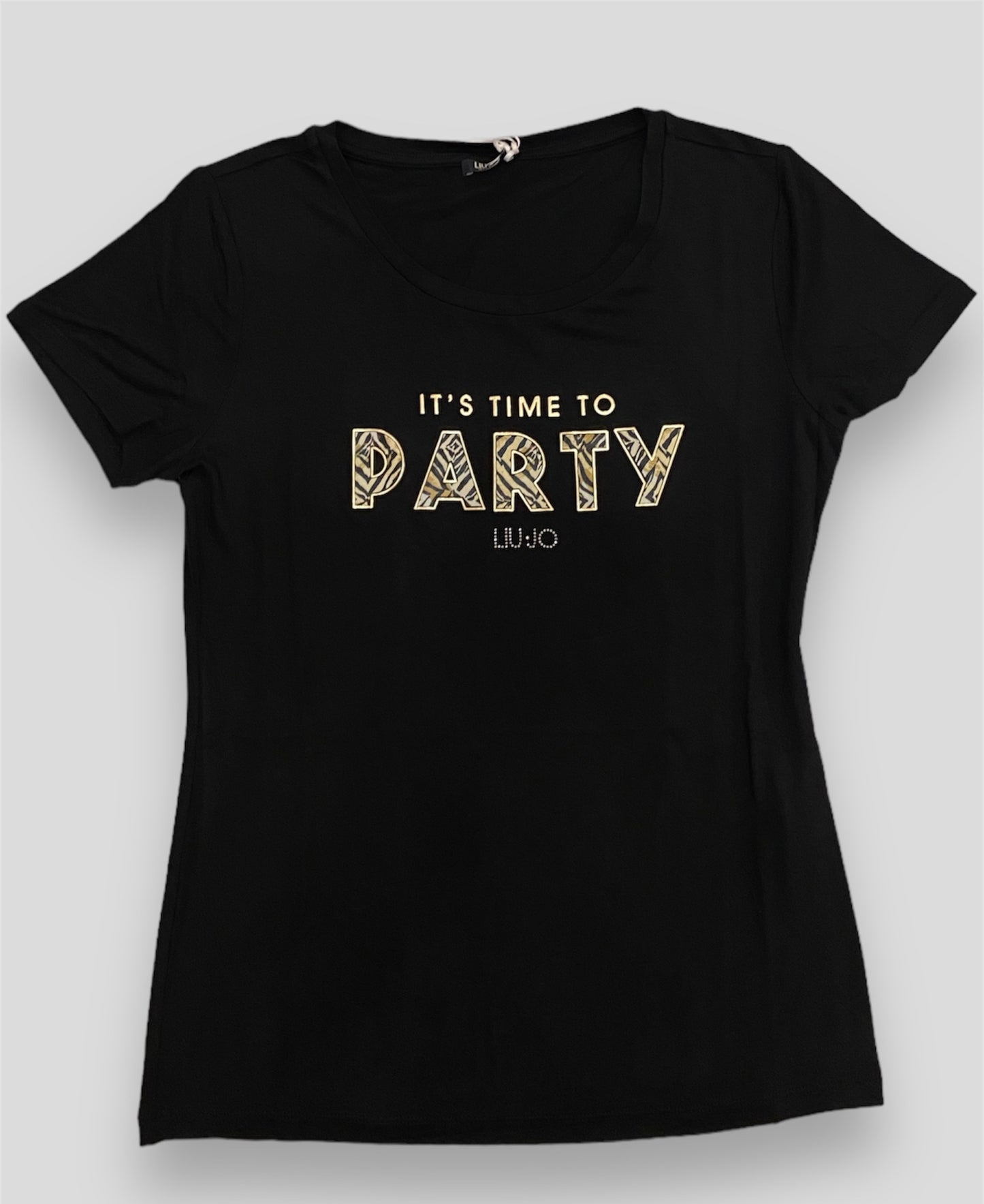 T-shirt Liu Jo nera party frontale