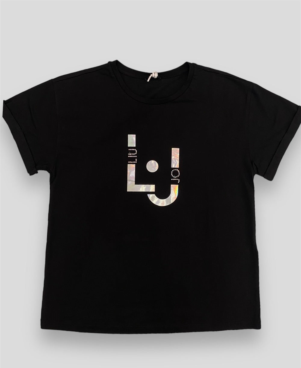T-shirt Liu Jo logo nera