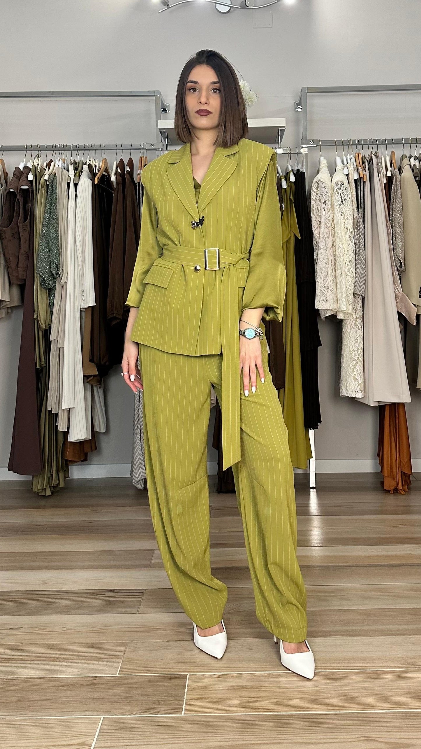 Gilet gessato Maryley