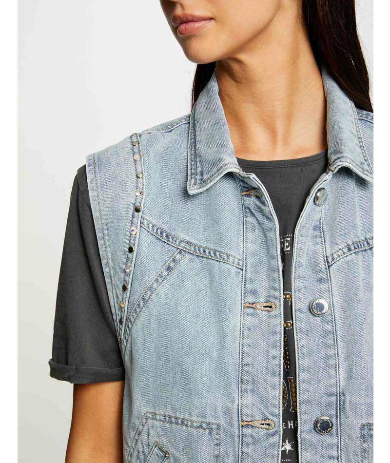 Gilet in denim Morgan de toi