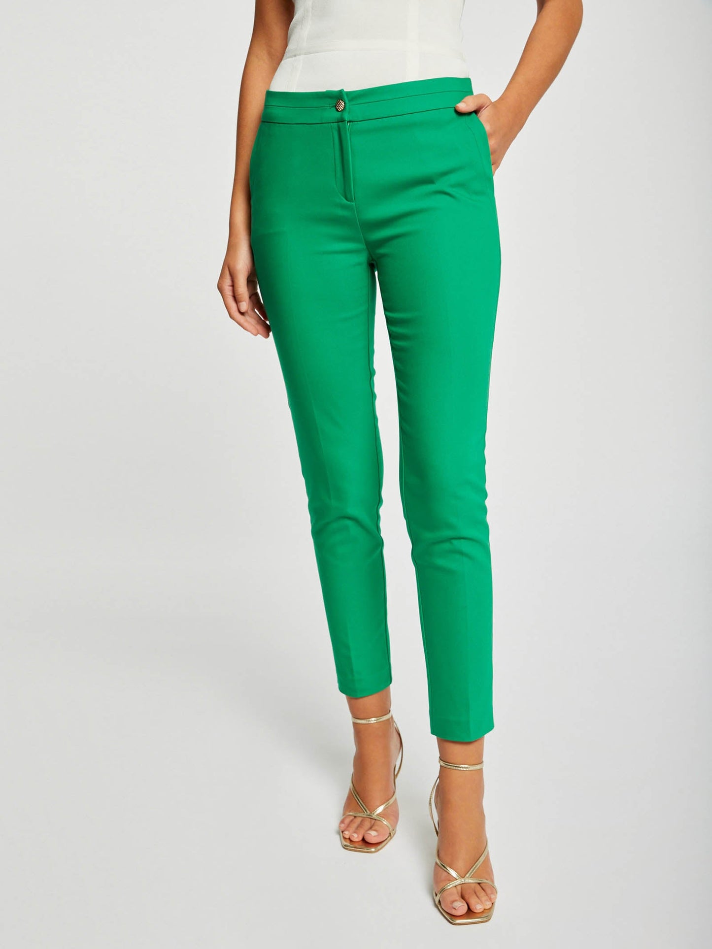 Morgan de toi pantalone verde - Premium PANTALONI from MORGAN DE TOI - Just €59! Shop now at Amaltea