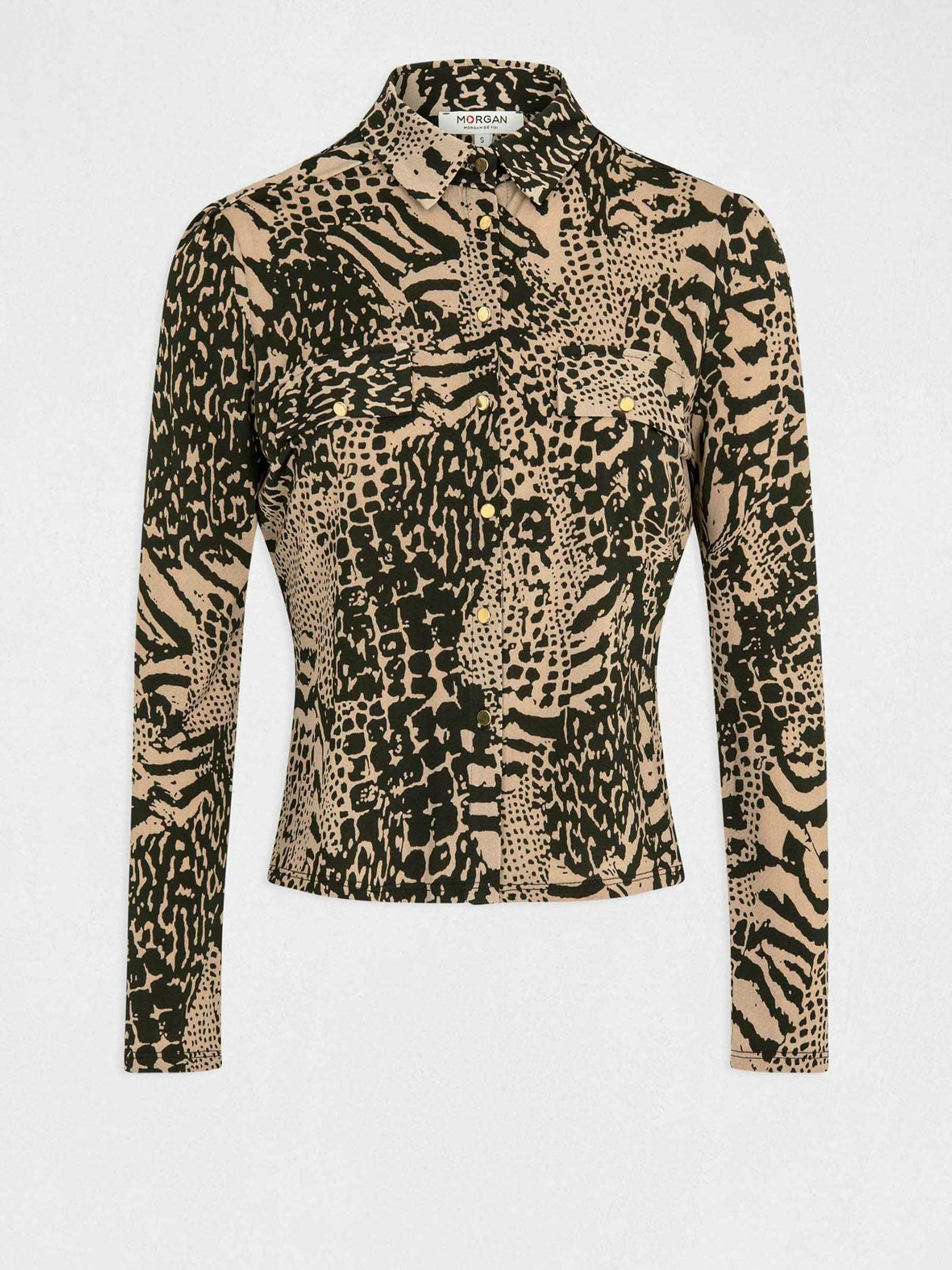 Camicia animalier - Premium BLUSA from MORGAN DE TOI - Just €45! Shop now at Amaltea