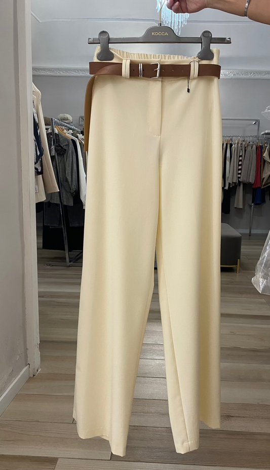 Have one pantalone palazzo panna