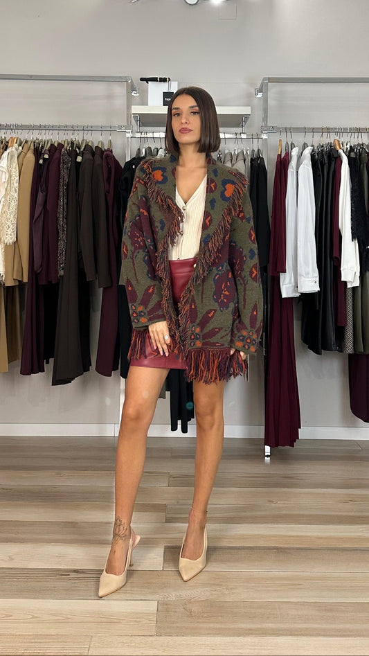 Haveone cardigan a fantasia frontale