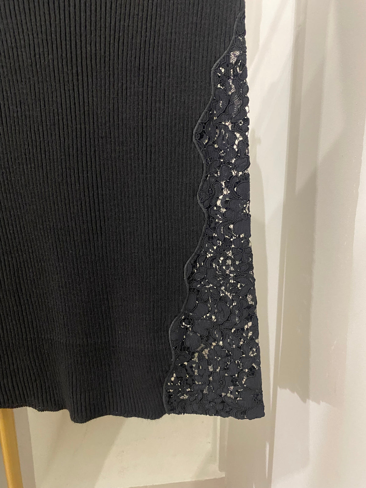 Haveone gonna in maglia a costine dettaglio