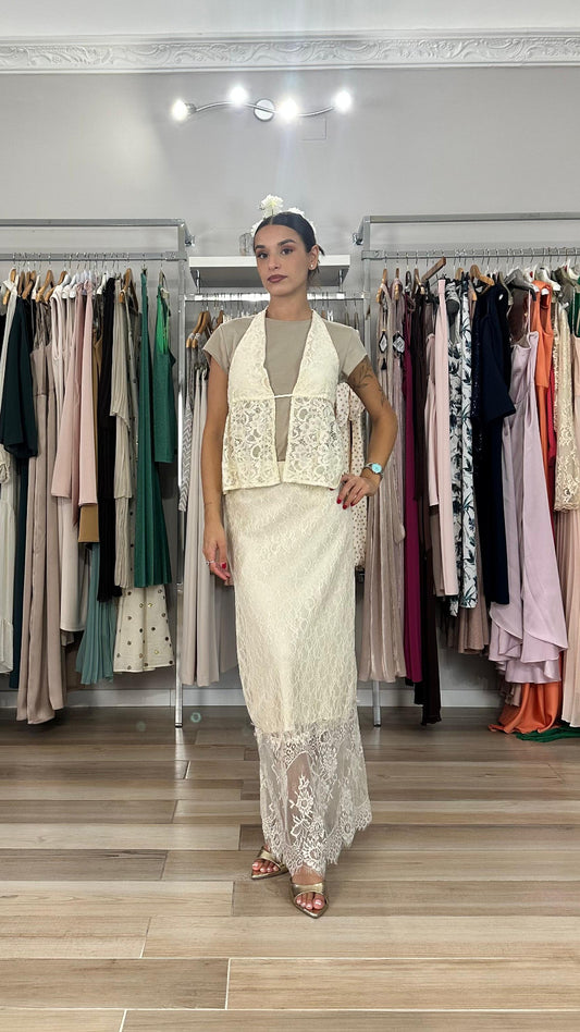 Haveone gonna in pizzo panna - GJA-Q117