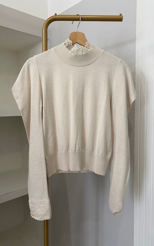 Haveone maglioncino con pizzo