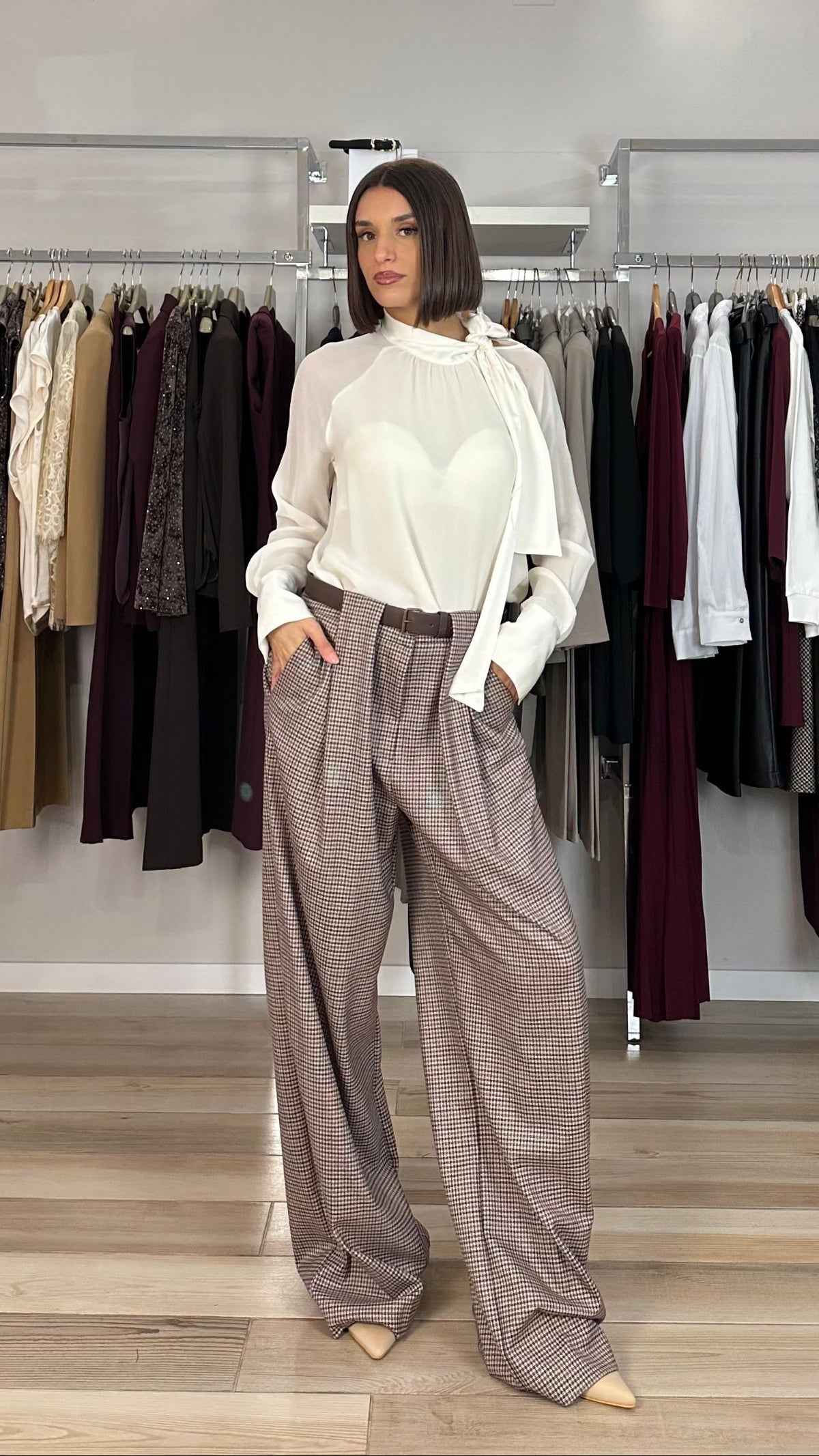 Haveone pantalone a quadretti